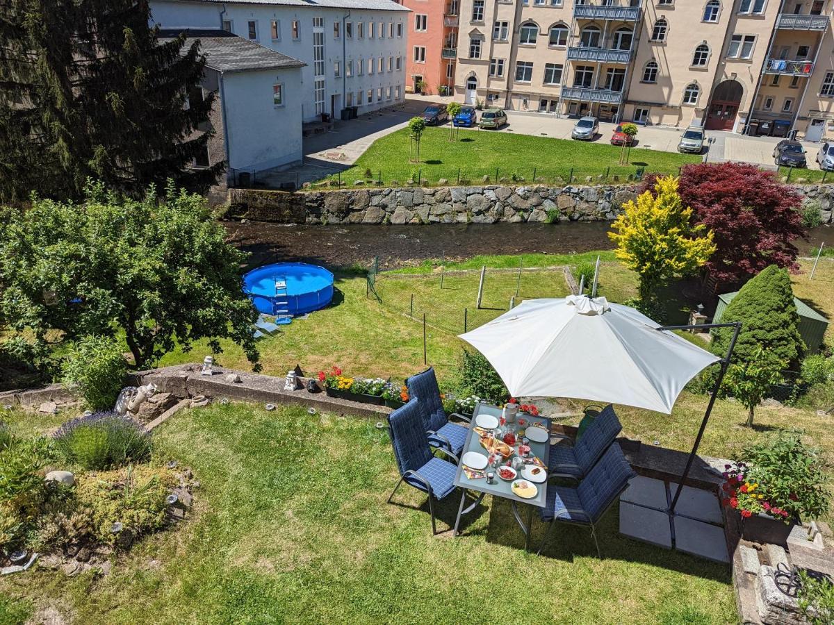 Urlaubstraum Mit Pool, Terrasse & Fluss Im Garten - Ut Apartment Sebnitz Exterior photo