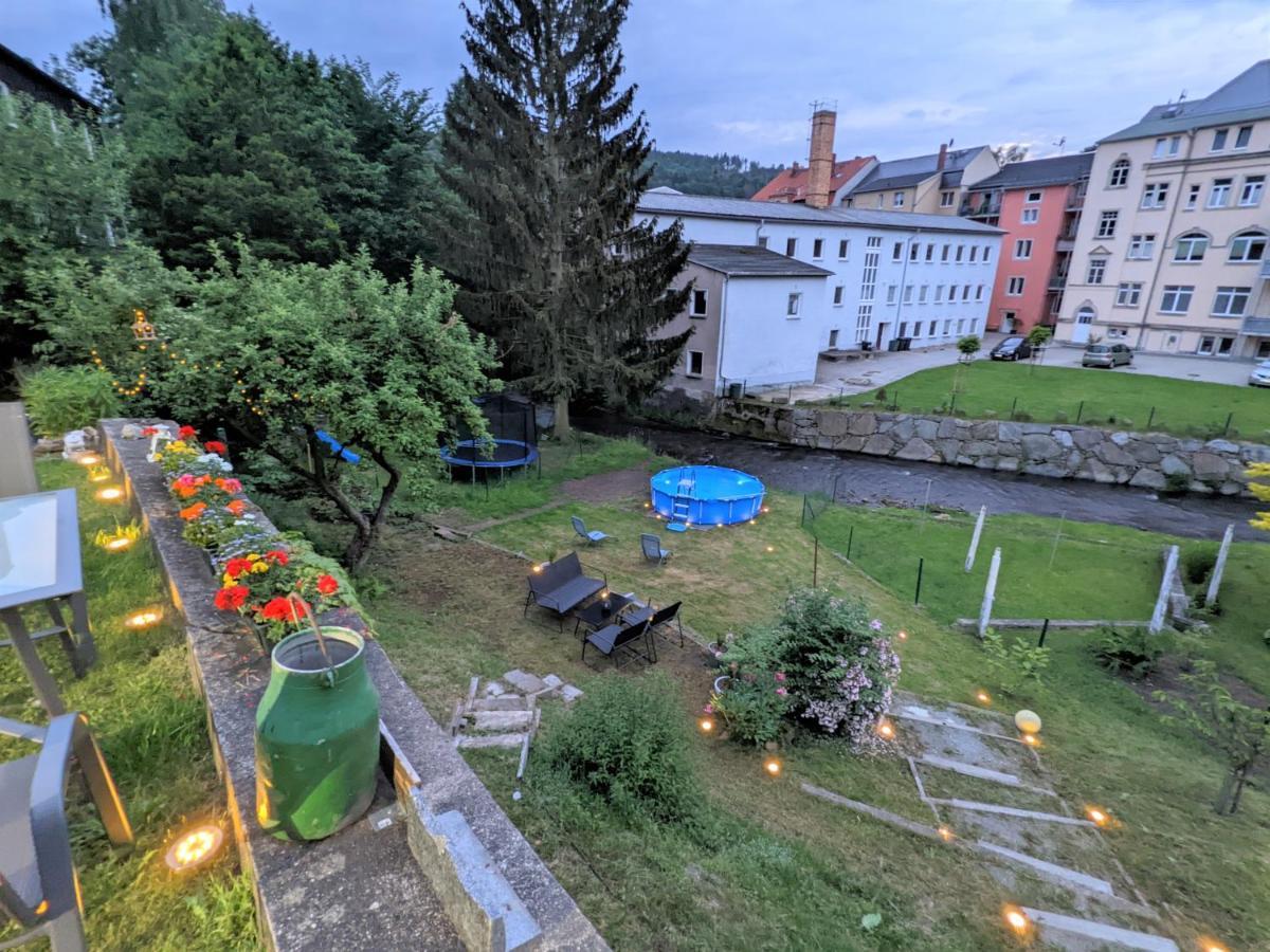 Urlaubstraum Mit Pool, Terrasse & Fluss Im Garten - Ut Apartment Sebnitz Exterior photo