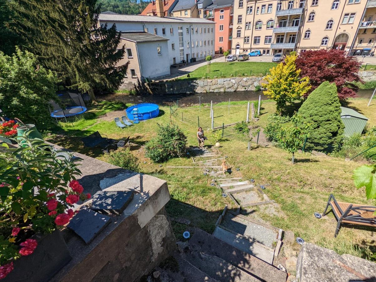 Urlaubstraum Mit Pool, Terrasse & Fluss Im Garten - Ut Apartment Sebnitz Exterior photo